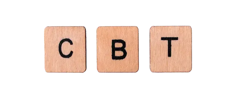 wooden tiles reading CBT.